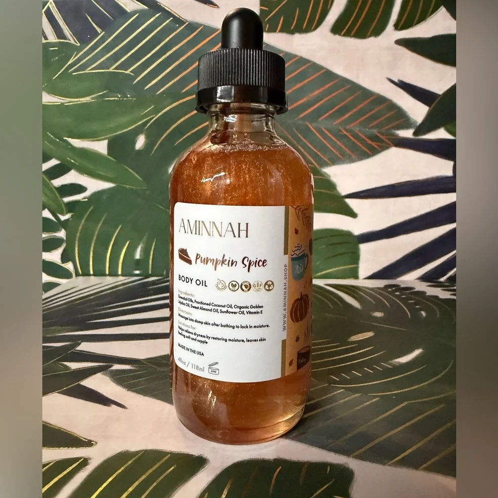 Aminnah Pumpkin Spice Body Oil NWT